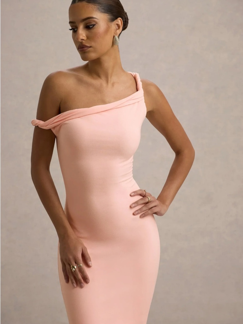 Club London Pink Midi Bodycon Dress - Picture 3 of 3